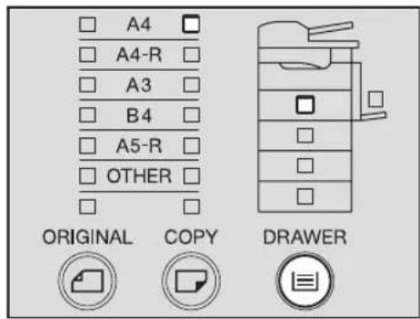 A4 A4-R A3 B4 A5-R OTHER ORIGINAL COPY DRAWER
