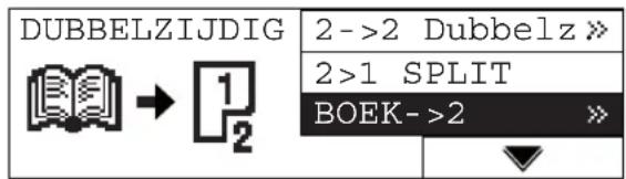 DUBBELZIJDIG 2->2 Dubbelz >> 2->1 SPLIT BOEK->2 >>