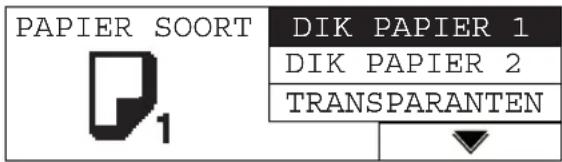 PAPIER SOORT DIK PAPIER 1 DIK PAPIER 2 TRANSPARANTEN