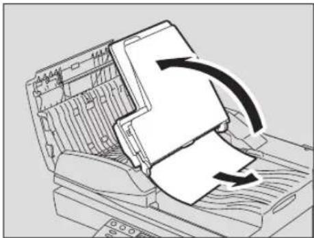 TOSHIBA e-studio 242 - Papierstoringen in het automatisch documentinvoersysteem met omkeerinrichting (optie) (onder) / automatisch documentinvoersysteem (optie) (onder) - 5