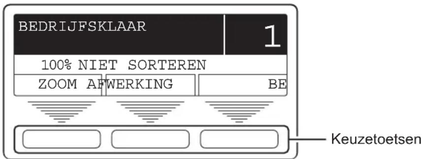 BEDRIJFSKLAAR 1 100% NIET SORTEREN ZOOM AFWERKING BE Keuzetoetsen