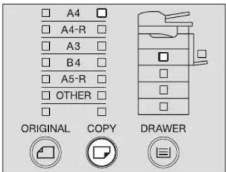 A4 A4-R A3 B4 A5-R OTHER ORIGINAL COPY DRAWER