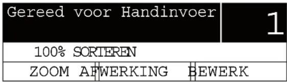 Gereed voor Handinvoer 100% SORTEREN ZOOM AFWERKING BEWERK
