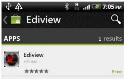 Edimax IC-7100P - Android App installation - 3