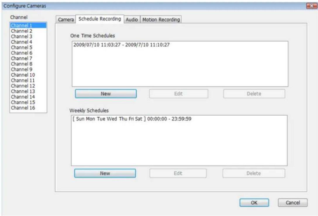 Edimax IC-7100P - Schedule Recording - 1