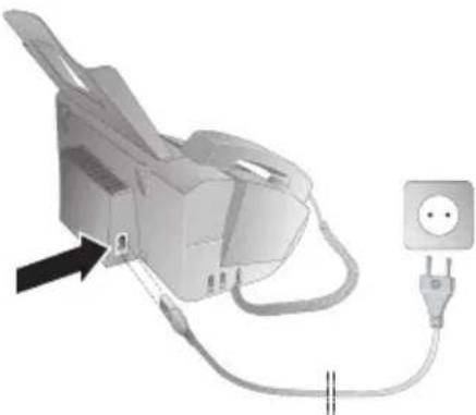 SAGEM PPF 631 Magic 5 ECO Primo - Netkabel aansluiten - 2