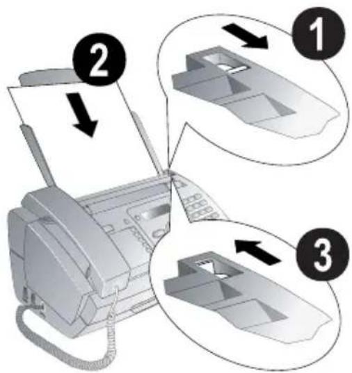 SAGEM PPF 631 Magic 5 ECO Primo - Papierhouder installeren - 4