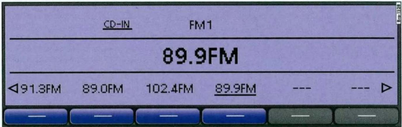 VOLKSWAGEN RCD 310 - Hoofdmenu RADIO - 7