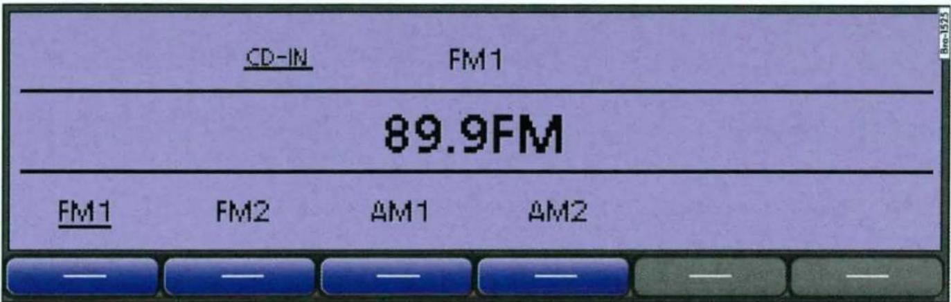 VOLKSWAGEN RCD 310 - Hoofdmenu RADIO - 3