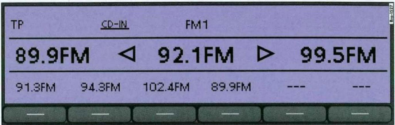 VOLKSWAGEN RCD 310 - Hoofdmenu RADIO - 6