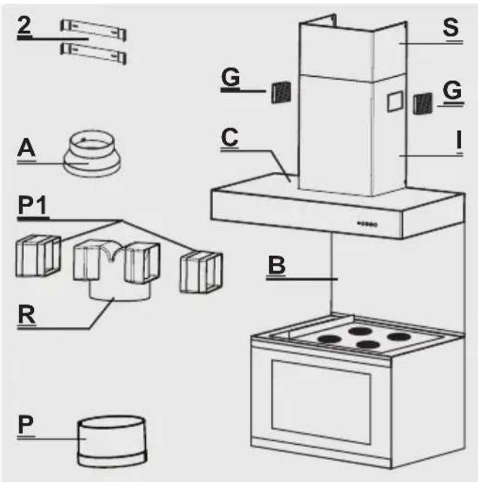ZANUSSI Zhc 96 x - Onderdelen - 1
