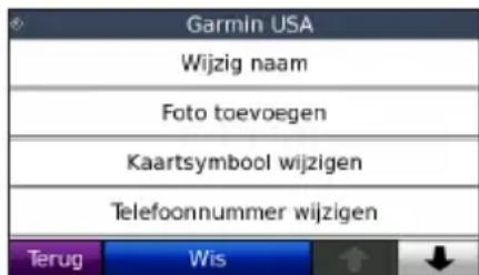 GARMIN nüvi 860TFM - Opgeslagen plaatsen bewerken - 1