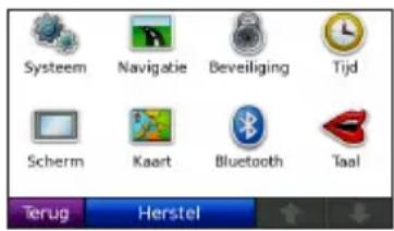 GARMIN nüvi 860TFM - Tik op Extra > Instellingen. - 1