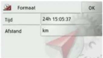 Formaat Tijd 24h 15:05:37 Afstand km