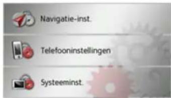 Navigatie-inst. Telefooninstellingen Systeeminst.