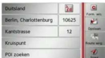 Duitsland Berlin, Charlottenburg Kantstrasse Kruispunt POI zoeken 10625 12 Form. wel. Opstaan Route weg Start