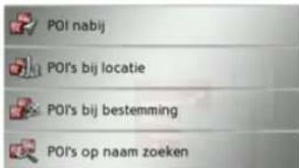 POI nabij POI's bij locatie POI's bij bestemming POI's op naam zoeken