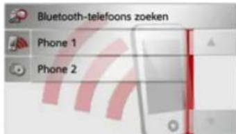 Bluetooth-telefoons zoeken Phone 1 Phone 2