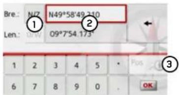 Bre.: N/7 N49°58'49 210 Len.: 09°7'54.173° 1 2 3 4 5 * 6 7 8 9 0 . OK