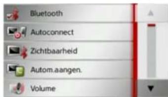 Bluetooth Autoconnect Zichtbaarheid Autom.aangen. Volume