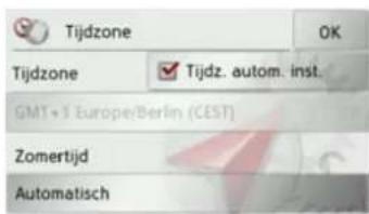 Tijdzone OK Tijdzone ✓ Tijdz. autom. inst. GMT+3 EuropeBerlin (CEST) Zomertijd Automatisch