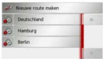 Nieuwe route maken Deutschland Hamburg Berlin