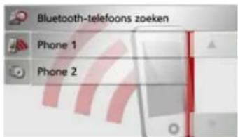 Bluetooth-telefoons zoeken Phone 1 Phone 2