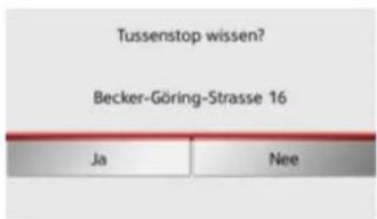 Tussenstop wissen? Becker-Göring-Strasse 16 Ja Nee