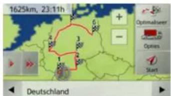 1625km, 23:11h Optimaliseer Start Deutschland