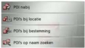 POI nabij POI's bij locatie POI's bij bestemming POI's op naam zoeken