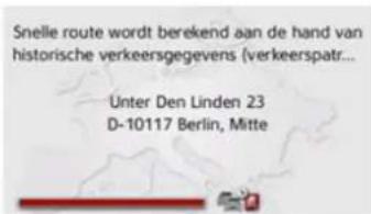 Snelle route wordt berekend aan de hand van historische verkeersgegevens (verkeerspatr... Unter Den Linden 23 D-10117 Berlin, Mitte