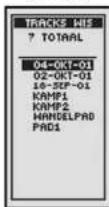 COBRA GPS100 - Individuele tracks wissen - 4