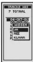 COBRA GPS100 - Individuele tracks wissen - 5