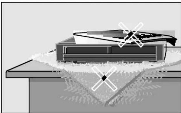 GRUNDIG GV 401 VPT - Opstellen en veiligheid - 2