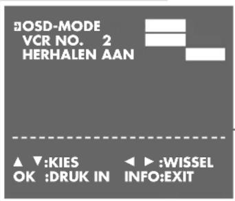 GRUNDIG GV 1010 SV/1 - Menu »MODE« kiezen - 1