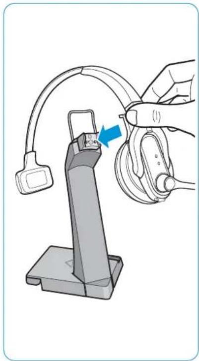 SENNHEISER DW Series - De headset met de als optie verkrijgbaar headset-oplader CH 10 opladen - 1