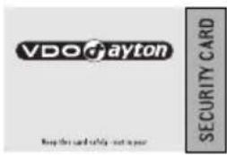 VDO DAYTON MR 4000 - IDENTIFICATIENUMMER - 1