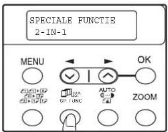 SPECIALE FUNCTIE 2-IN-1 MENU OK SP FUNC AUTO ZOOM