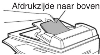 Afdrukzijde naar boven