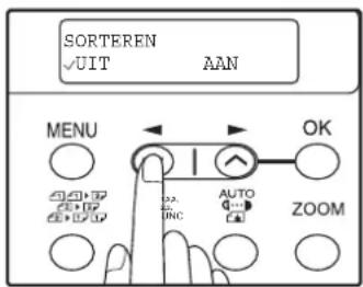 SORTEREN ✓UIT AAN MENU OK AUTO ZOOM
