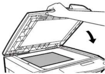 TOSHIBA E-Studio 151 - Sluit voorzichtig de origineelklep/ADF/RADF. - 1