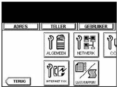 ADRES TELLER GEBRUIKER ALGEMEEN NETWORK CO TERUG INTERNET F/X LAST/RAPPORT