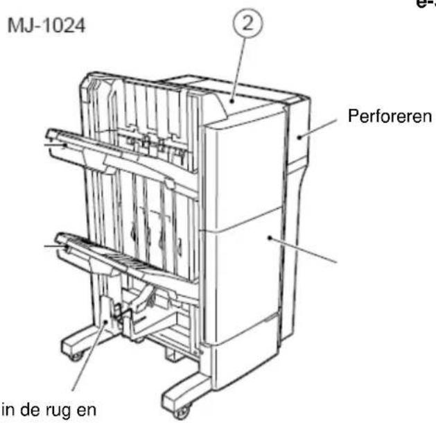 MJ-1024 ② Perforeren in de rug en