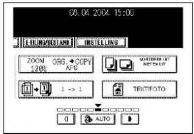 09.04.2004 15:00 C FILING/BESTAND INSTALLING ZOOM ORG. ◆ COPY 120% A-F8 STARTER IN NESTATION 1 -> 1 TEXT/FOTO 0 AUTO