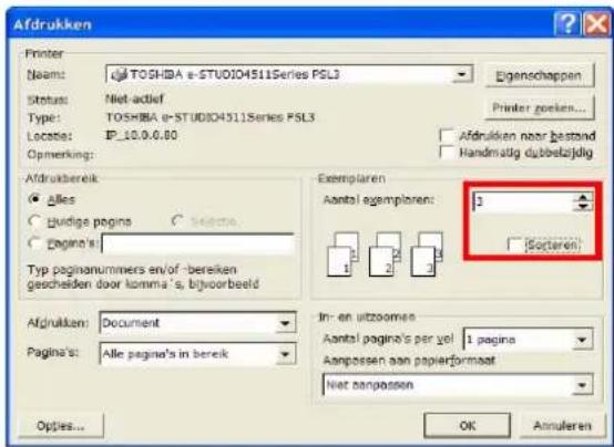 Afdrukken Printer Name: TOSHIBA e-STU0104511Series PSL3 Status: Net-actief Type: TOSHIBA e-STU0104511Series PSL3 Locatie: IP_10.0.0.00 Opmerking: Afdrukbereik Alles Judge pages Page's: Typ pagannummers en/of -bereiken gescheiden door komma's, bijvoorbeeld Exemplaren Aantal agemplaren: 1 Sorteren Afdrukken: Document Pagina's: Alle pages in bereik In- en uitzoomen Aantal pages per vol 1 pages Aanpassen aan paperformat Niet parpassen Options... OK Annuleren