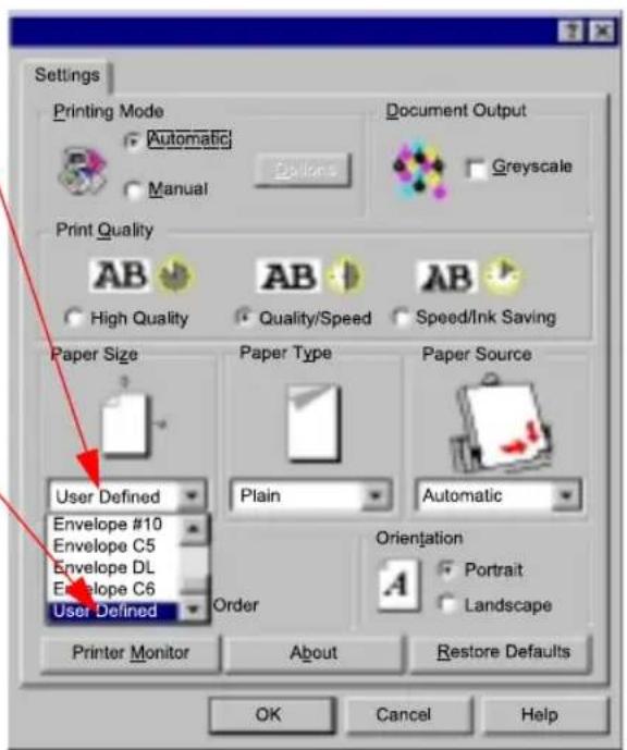 OLIVETTI Artjet 12 - Printen op speciale papierformaten - 2