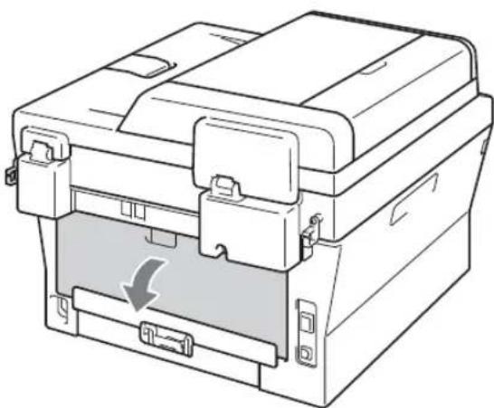BROTHER DCP-7057W - Papier is vastgelopen aan de achterkant van de machine - 5