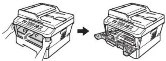 BROTHER DCP-7057W - Papier is vastgelopen binnenin de machine - 1