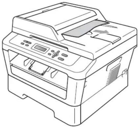 BROTHER DCP-7057W - Document is vastgelopen in de uitvoerlade (voor DCP-7065DN) - 1