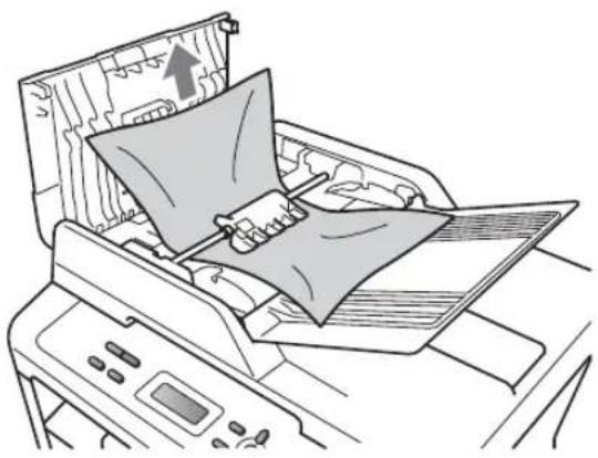 BROTHER DCP-7057W - Het document is bovenin de ADF vastgelopen (voor DCP-7065DN) - 1